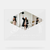 Grad Casquette Bow & Tassel Photo Collage Graduati (Recto)