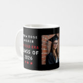 Grad Era Class of 2026 Graduation Photo Mug (Devant gauche)