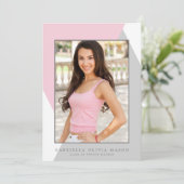 Grad géométrique | Invitation de la fête de gradua (Debout devant)