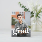 Grad Grad invitation de graduation de photo vertic (Debout devant)