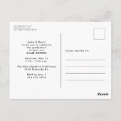 Grad Grad invitation de graduation de photo vertic (Dos)