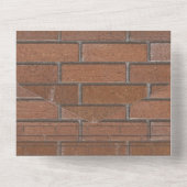 Grad Graffiti-foto op urbane bakstenen muur All In One Uitnodiging (Achterkant)