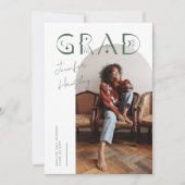 GRAD Green Arch Faire-part de graduation mystique (Devant)