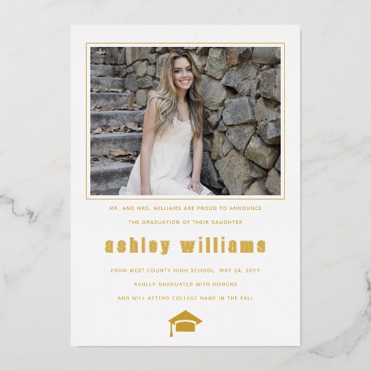 GRAD Klas van 2025 afstudeer witte aankondiging (Achterkant)