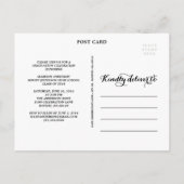 Grad le plus doux | Invitation de carte postale (Dos)