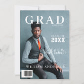 GRAD Magazine Photo Graduation Invitation (Devant)