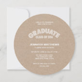 GRAD MODERNE | INVITATION À LA FÊTE DE DIPLÔME 201 (Dos)