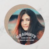 GRAD MODERNE | INVITATION DE LA FÊTE DE DIPLÔME (Devant / Derrière)