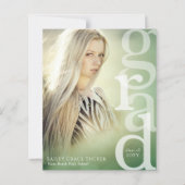 GRAD Overlay Budget Groen Afstudeeruitnodiging (Voorkant)