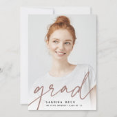 Grad par script | Faire-part d'obtention d'une lic (Devant)