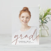 Grad par script | Faire-part d'obtention d'une lic (Debout devant)