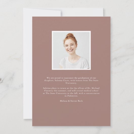 Grad par script | Faire-part d'obtention d'une lic (Dos)