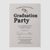 Grad Party Classe Invitation de 2025, Grad minimum (Recto)