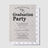 Grad Party Classe Invitation de 2025, Grad minimum (Décalage (Invitation))