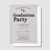 Grad Party Classe Invitation de 2025, Grad minimum (Compenser)