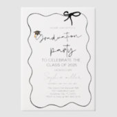 Grad Party Classe Invitation de 2025, Whimsical Bo (Recto)