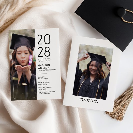 Grad Party Custom Photo Bedankkaart