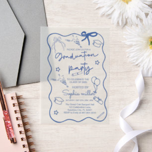 Grad Party Retro classe Invitation de 2025, Whimsi