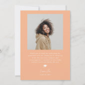 GRAD Peach Arch Mystical Graduation Faire-part (Dos)