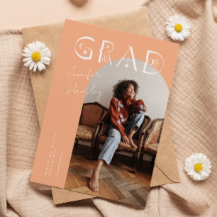 GRAD Peach Arch Mystical Graduation Faire-part