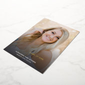 Grad Photo 2024 Gold Foil Faire-part de graduation (Rotation)