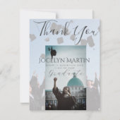 Grad Photo Casquette Toss Bordure Merci Carte post (Devant)