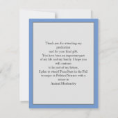 Grad Photo Casquette Toss Bordure Merci Carte post (Dos)