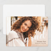 Grad Photo Faire-part de graduation (Devant / Derrière)