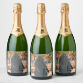 Grad Photo Graduation Sparkling Vin Étiquette (Bouteilles)