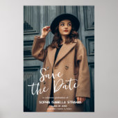 Grad Poster - Custom Name Date Save The Date (Devant)