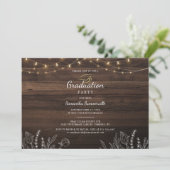 Grad Rustic Script Klas van 2022 Afstudeerfeest Kaart (Staand voorkant)