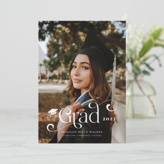 Grad Tourbillonnant superposition Faire-part de gr (Debout devant)