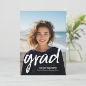 Grad Trendy Graduation Faire-part photo verticale (Debout devant)