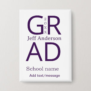 Grad typografie moderne afstuderen eenvoudig minim button