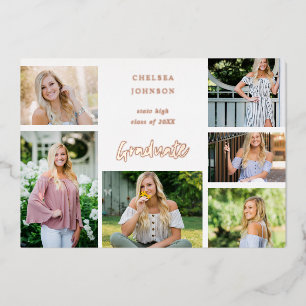 Grad U Multi 6 Photo Foil Faire-part de graduation