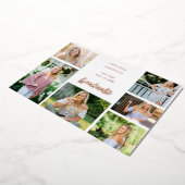 Grad U Multi 6 Photo Foil Faire-part de graduation (Rotation)