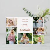 Grad U Multi 6 Photo Foil Faire-part de graduation (Debout devant)