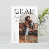 GRAD White Arch Faire-part de graduation mystique (Debout devant)