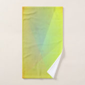 Gradation géométrique jaune moderne (Serviette à main)