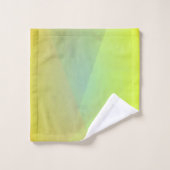 Gradation géométrique jaune moderne (Gant de toilette)