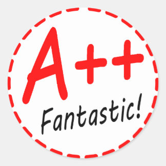 Grade A plus...Fantastisch! Sticker