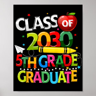 Grade Afstuderen CL van 2030 Laatste dag van Schoo Poster