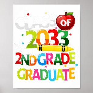 Grade Afstuderen CL van 2033 Laatste dag van Schoo Poster