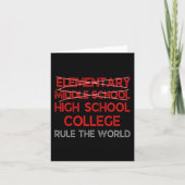 Grade Afstuderen Funny Middle School Afstuderen Kaart (Voorkant)