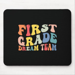 Grade Dream Team Teachers Boys Kinder Retro Terug Muismat