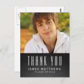 GRADE DU CLASSEUR | CARTE POSTALE MERCI DE DIPLÔME (Devant / Derrière)