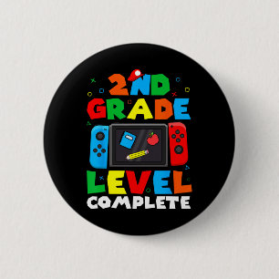 Grade Level Compleet Videospel Laatste Dag van de Ronde Button 5,7 Cm