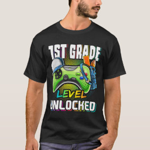 Grade Level Ontgrendeld Videospel Terug naar Schoo T-shirt