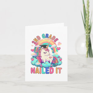 Grade Nailed It Afstuderen Meisje Eenhoorn Afstude Kaart