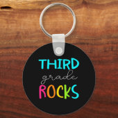 Grade Rocks Team 3e klas leraar Sleutelhanger (Voorkant)
